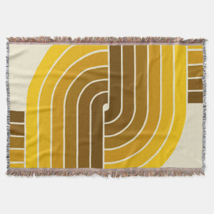 Couverture Motif géométrique de style rétro vintage des année