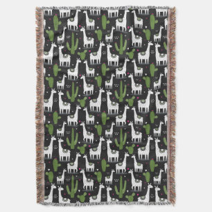 Couverture Motif heureux de lama