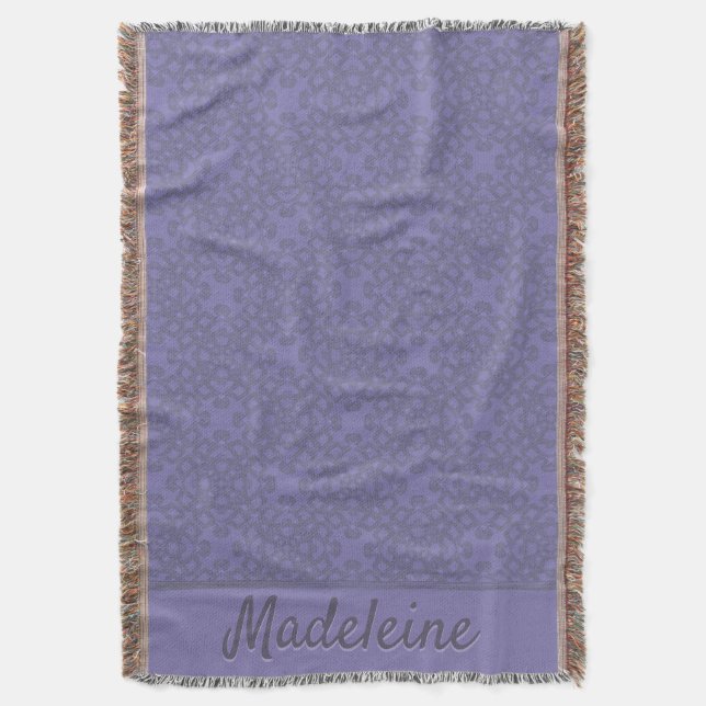 Couverture Motif lavande personnalisé (devant Vertical)