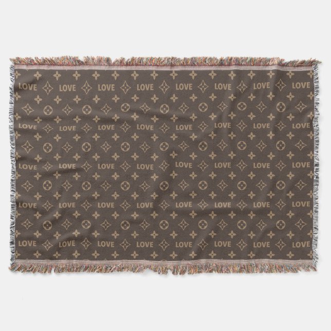 Couverture Motif Louis Vuitton Love (Devant)