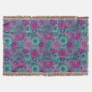 Couverture Motif lumineux élégant des fleurs magnifiques