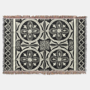 Couverture Motif Mandala noir et blanc par Vision Studio
