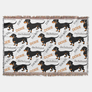 Couverture Motif mignon de chien de Doxie de teckel