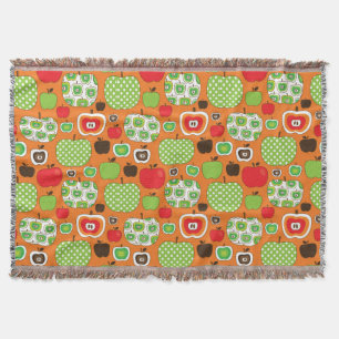 Couverture Motif mignon d'illustration de pomme