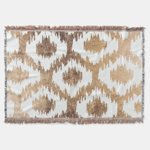 Couverture motif moderne de laiton d'or de laiton blanc