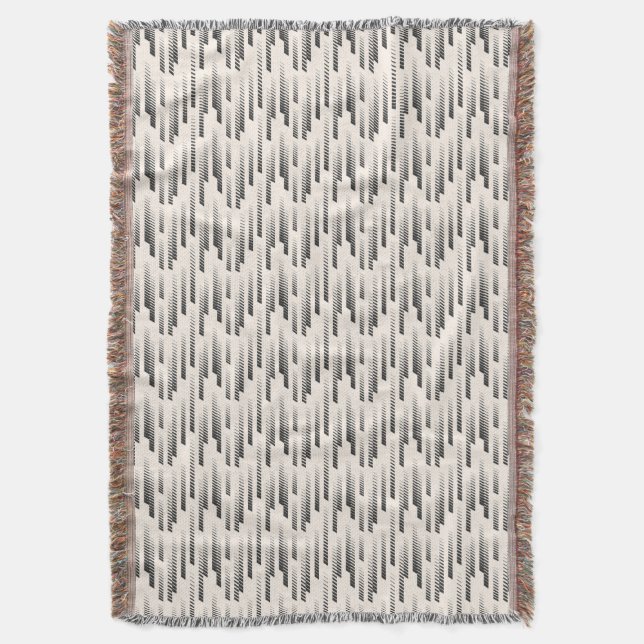 Couverture Motif moderne de pluie (devant Vertical)