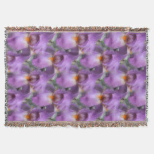 Couverture Motif naturel Fleur Iris Lavande