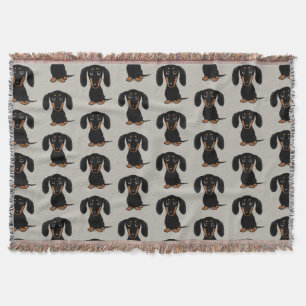 Couverture Motif noir et bronzage enduit doux mignon de