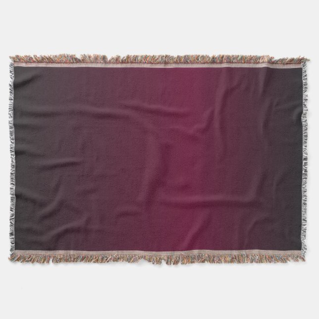 Couverture Motif ombré rouge foncé et noir (Devant)