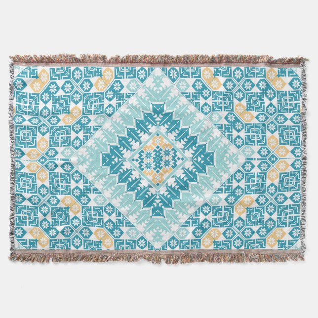 Couverture Motif palestinien Broderie Design imprimé (Devant)