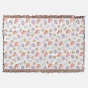 Couverture Motif Pastel Fall Leaf Automne minimaliste