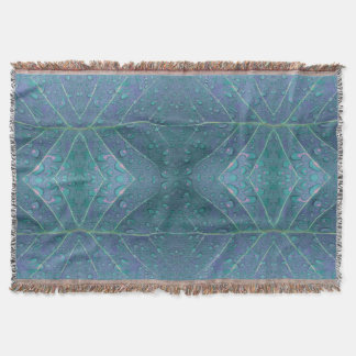Couverture Motif Raindrops en bleu