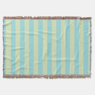 Couverture Motif rayé pastel doux - Citron Crème & Bernicle 