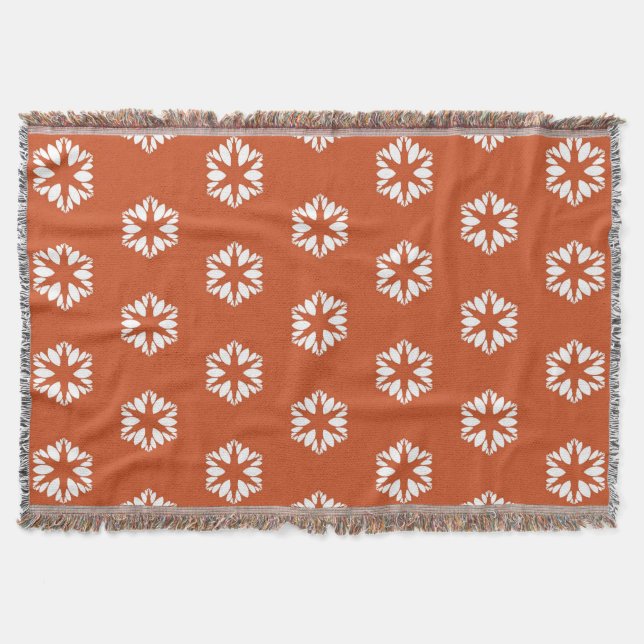 Couverture Motif rétro en explosion d'étoiles décoration boho (Devant)