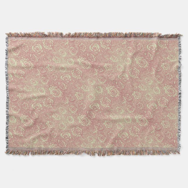 Couverture Motif rose classique (Devant)
