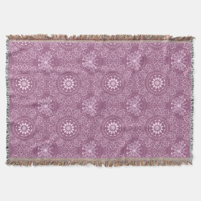 Couverture Motif rose vintage (Devant)