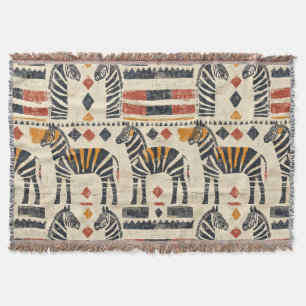Couverture Motif safari tribal zèbre bohème