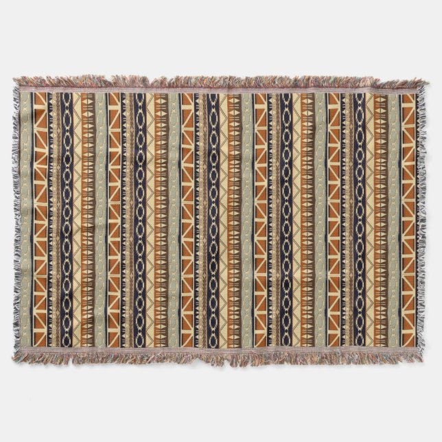 Couverture motif sans couture d'afrique ethnique (Devant)