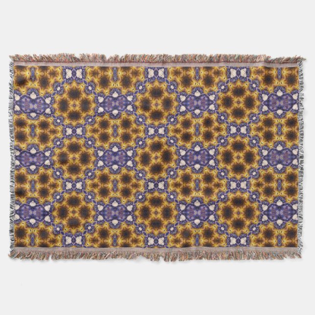 Couverture Motif sans fin Art déco géométrique Mandala indien (Devant)