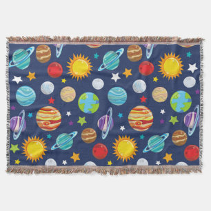 Couverture Motif spatial, Planètes, Étoiles, Cosmos, Galaxie