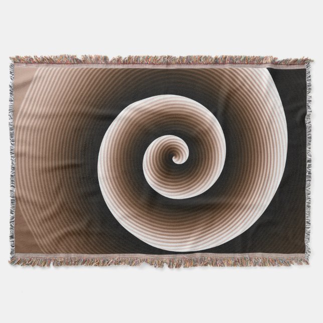 Couverture Motif spiral Brown rouille (Devant)