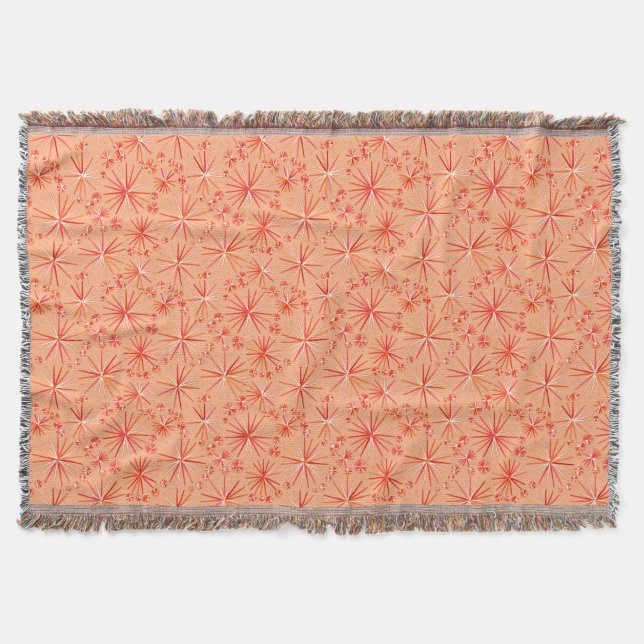 Couverture Motif Spoutnik du milieu du siècle, nuances de cor (Devant)