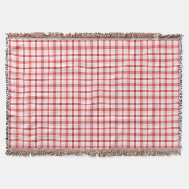 Couverture Motif Tartan (Devant)