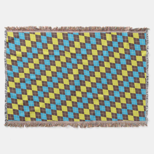 Couverture Motif Tartan Écossais des Années 70 (Devant)