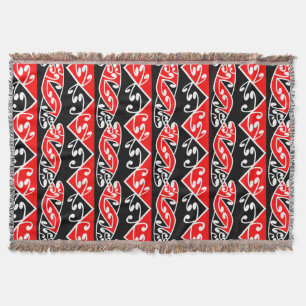 Couverture Motif traditionnel maori Koru de Kowhaiwhai