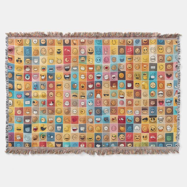 Couverture motif transparent avec icônes (Devant)