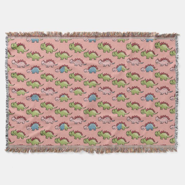 Couverture Motif transparent de dinosaure mignon (Devant)