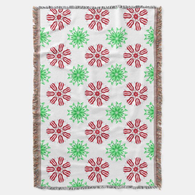 Couverture Motif transparent rouge et vert (devant Vertical)