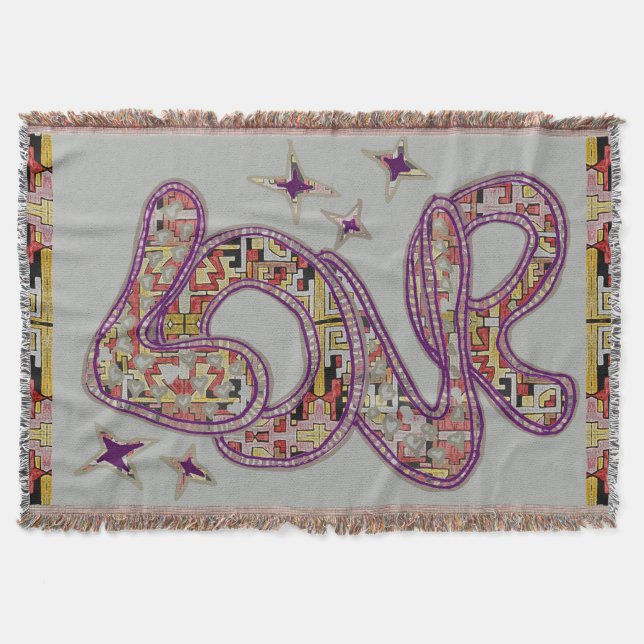 Couverture motif Tribal Boho Love (Devant)