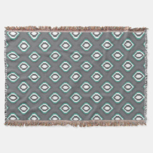 Couverture Motif tribal de rétro ikat géométrique