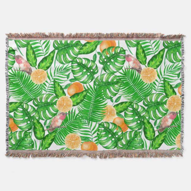 Couverture Motif tropical, colibris II (Devant)