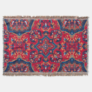 Couverture Motif Turc Oriental Perse Antique Vintage