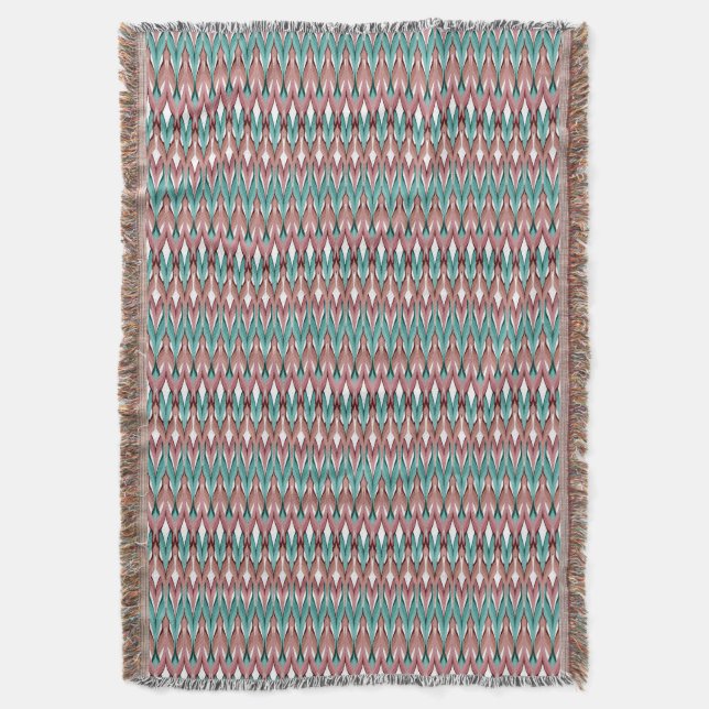 Couverture Motif vague mode multicolore rétro (devant Vertical)