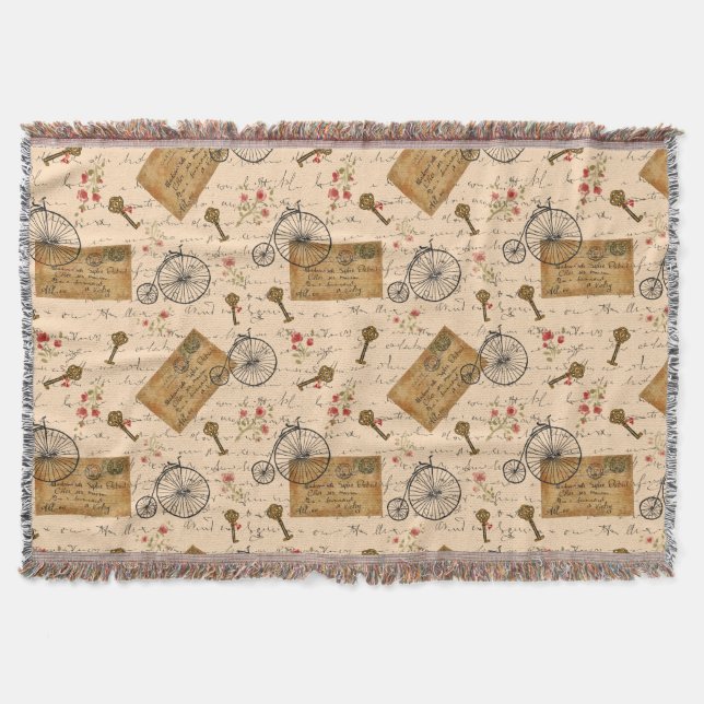 Couverture motif vintage (Devant)