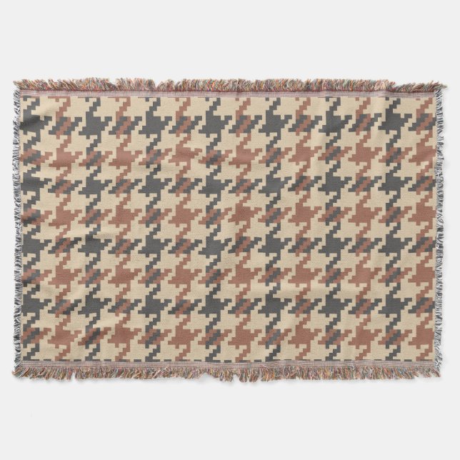 Couverture Motif Vintage du pied d'oie Tweeter (Devant)