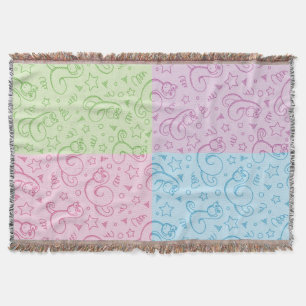 Couverture motifs avec des serpents