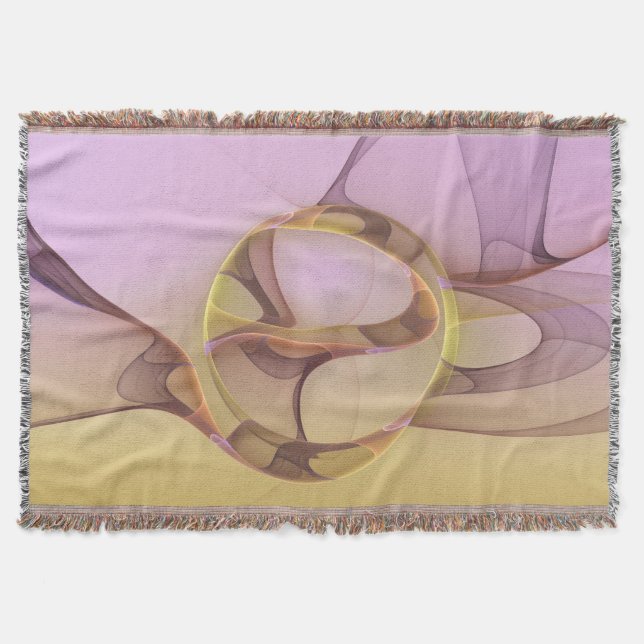 Couverture Motions Abstraites Art moderne rose or fractal (Devant)
