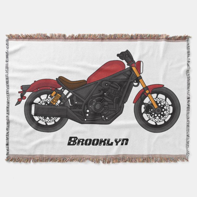 Couverture moto de style croiseur cool (Devant)