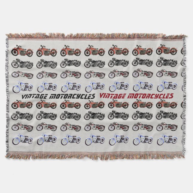 Couverture MOTOCYCLES vintages rouge blanc gris noir (Devant)