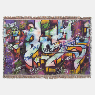 Couverture Mots Graffiti colorés