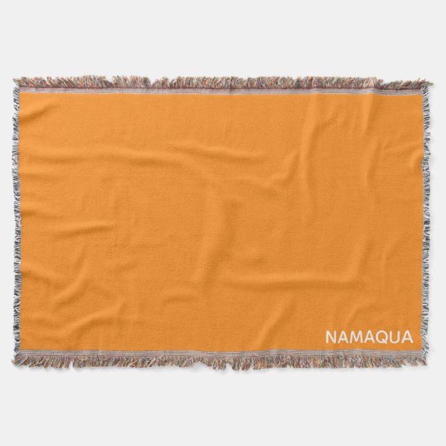 Couverture Namaqua orange nom de la couleur (Devant)