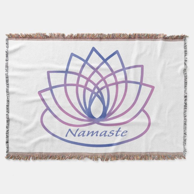Couverture Namaste Purple et Pink Lotus Flower (Devant)