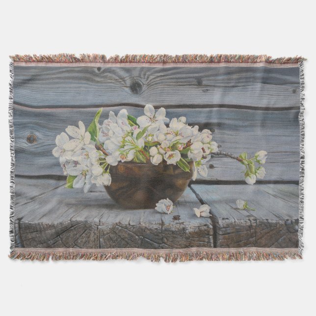 Couverture Nature morte Apple Blossom – Impression d'art orig (Devant)
