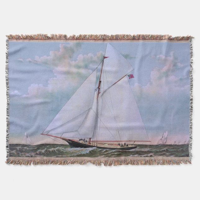 Couverture Navire de voile antique sloop yacht voilier océan (Devant)