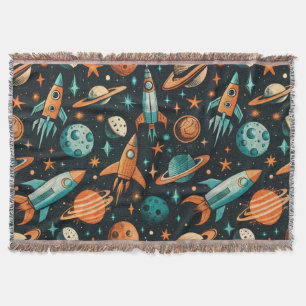 Couverture Navires-fusée vintages pour engins spatiaux Motif