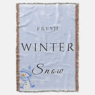 Couverture Neige d'hiver fraîche avec neige et neige